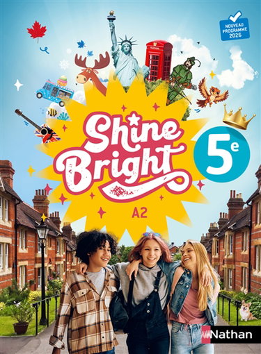 Couverture de Shine bright 5e, A2 : nouveau programme 2026