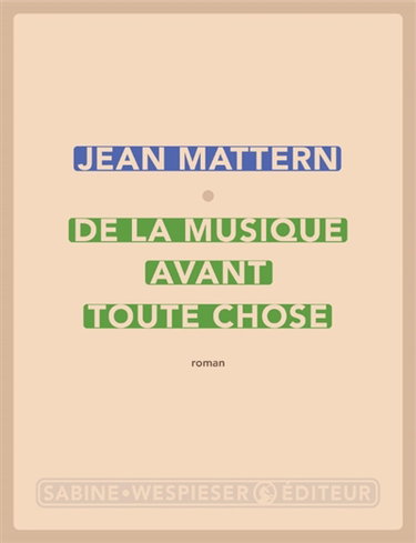 Couverture de De la musique avant toute chose