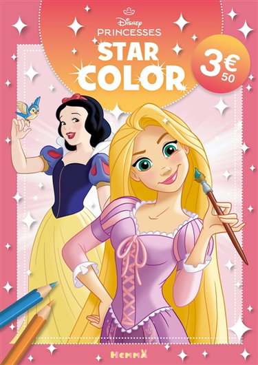 Couverture de Disney Princesses : Star Color (Raiponce et Blanche-Neige)