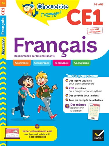 Couverture de Français CE1, 7-8 ans : conforme au programme