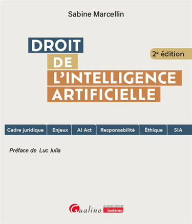 Couverture de Droit de l'intelligence artificielle