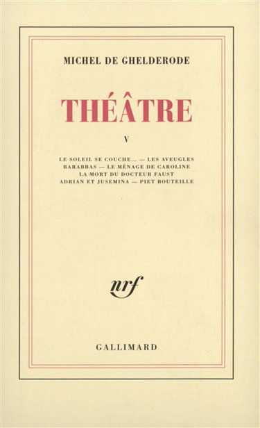 Couverture de Théâtre. Vol. 5