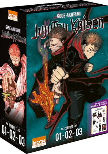 Couverture de Jujutsu kaisen : coffret 01, 02, 03
