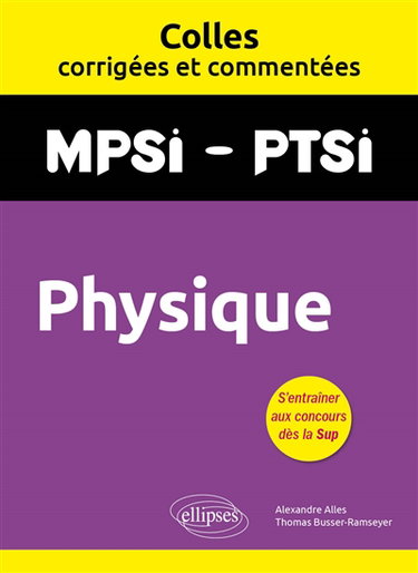 Couverture de Physique : MPSI, PTSI