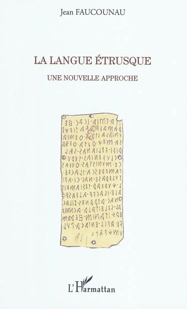 Couverture de La langue étrusque : une nouvelle approche
