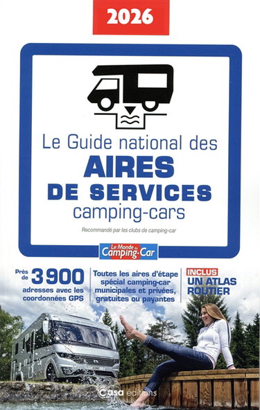 Couverture de Le guide national des aires de services camping-cars 2026