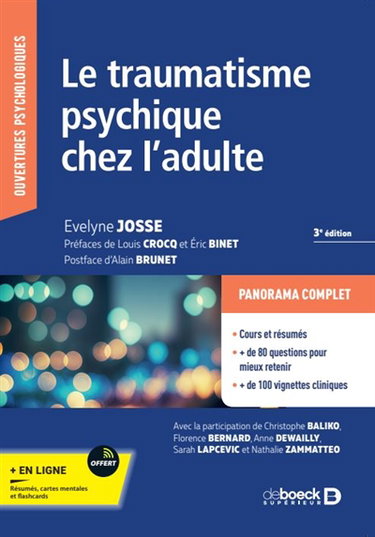 Couverture de Le traumatisme psychique chez l'adulte