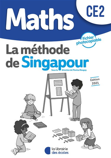 Couverture de Maths, la méthode de Singapour, CE2 : fichier photocopiable