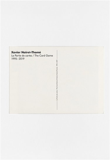Couverture de La partie de cartes : 1995-2019. The card game : 1995-2019