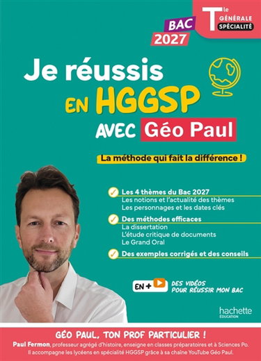 Couverture de Réussis ton bac d'HGGSP avec GéoPaul : bac 2027