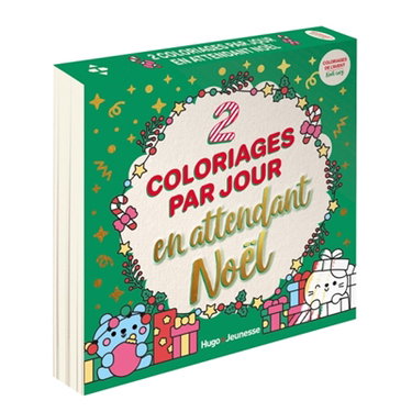 Couverture de 2 coloriages par jour en attendant Noël : Noël Cosy : Coloriages de l'Avent
