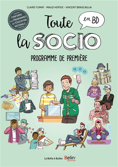 Couverture de Toute la socio en BD. Programme de première