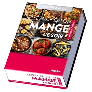 Couverture de Qu'est-ce qu'on mange ce soir ? : en 365 jours