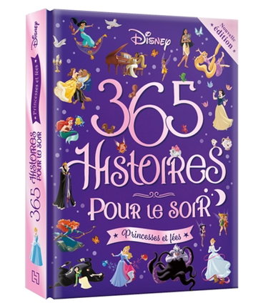 Couverture de 365 histoires pour le soir. Princesses et fées