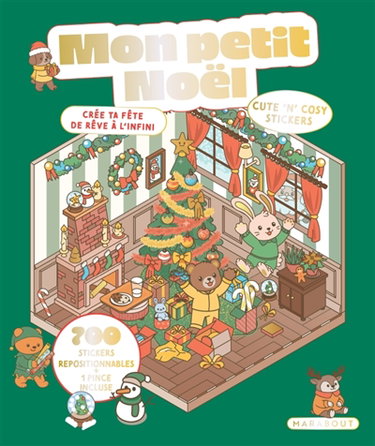 Couverture de Cute'n'cosy stickers : Mon petit Noël