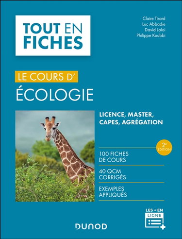 Couverture de Le cours d'écologie : licence, master, Capes, agrégation