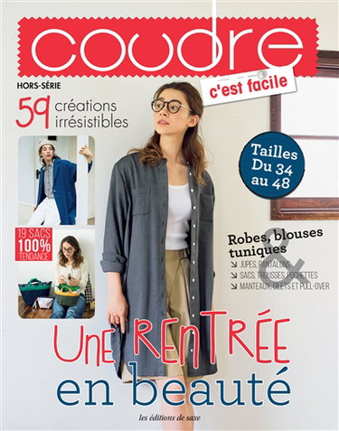 Couverture de Coudre c'est facile, hors-série, n° 24. Une rentrée en beauté : 59 créations irrésistibles