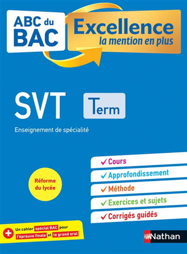 Couverture de SVT terminale : enseignement de spécialité : réforme du lycée