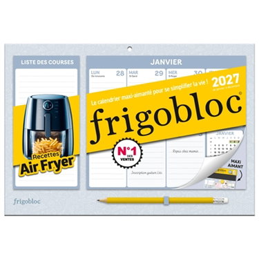 Couverture de Mini Frigobloc Hebdomadaire air fryer 2027 : Calendrier organiseur familial (de janv à dec 2027)
