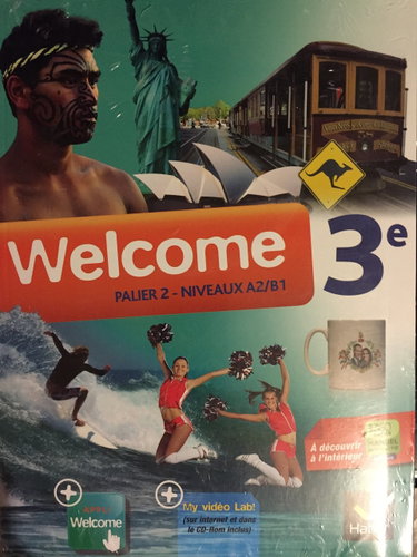 Couverture de Welcome Anglais 3e ed. 2014 - Manuel de l'Eleve Specimen