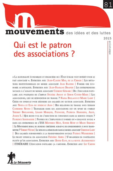 Mouvements, n° 81. Qui est le patron des associations ?