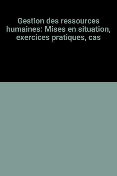 Gestion des ressources humaines