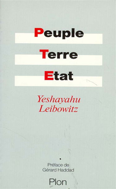 Peuple, terre, Etat