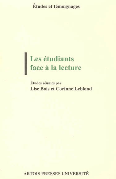 Les étudiants face à la lecture