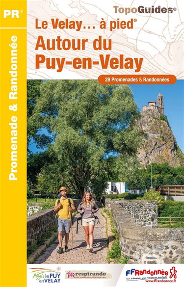 Couverture de Autour du Puy-en-Velay à pied : 28 promenades & randonnées par Collectif