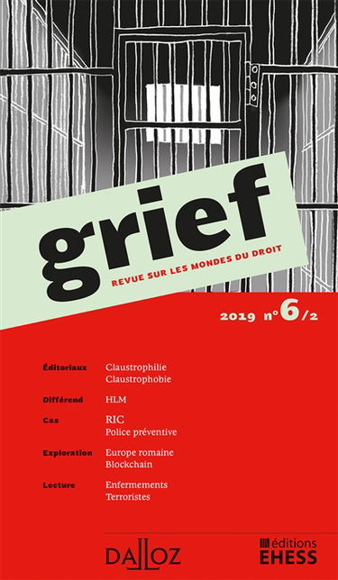 Grief : revue sur les mondes du droit, n° 6-2