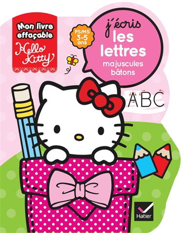 J'écris les lettres, majuscules bâtons : PS, MS, 3-5 ans