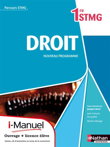 Droit, 1re STMG : nouveau programme