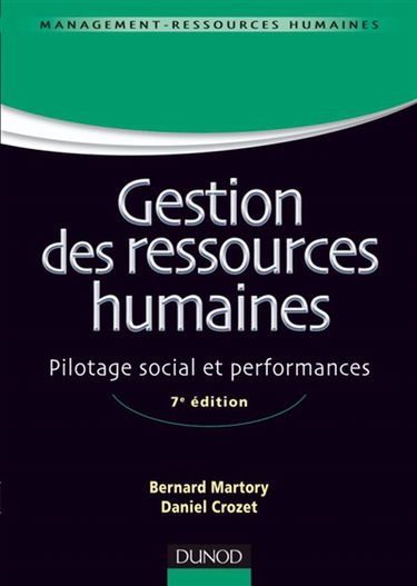 Gestion des ressources humaines : pilotage social et performances