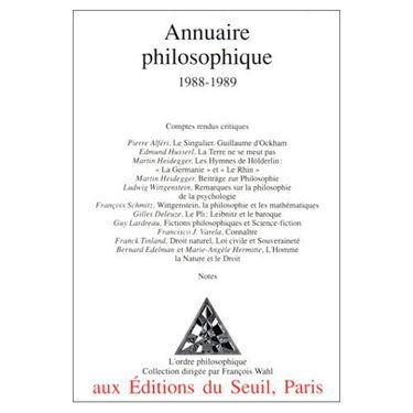 Annuaire philosophique : 1988-1989
