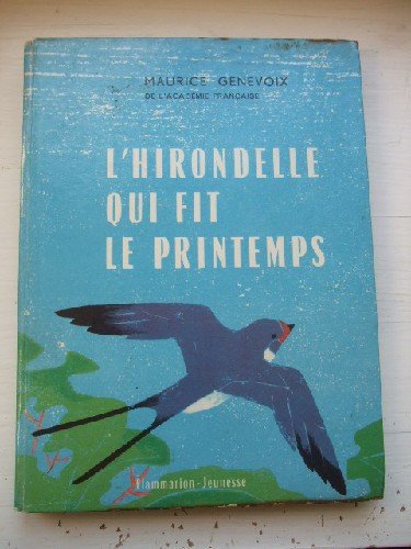 Couverture de L'hirondelle qui fit le printemps. Illustrations d'Anne Walker.