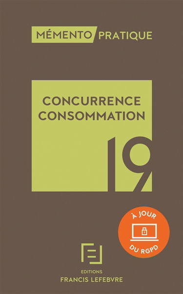 Concurrence consommation 2019 : à jour du RGPD