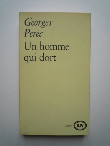 Couverture de Georges Perec. Un Homme qui dort par Georges Perec