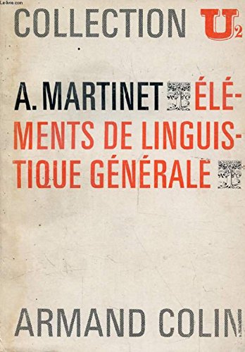 Couverture de Eléments de linguistique générale