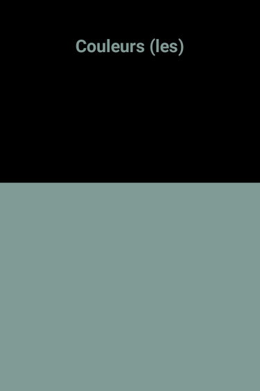 Couverture de Couleurs (les)