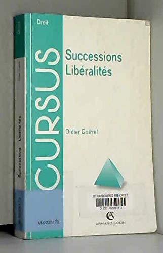 Successions, libéralités