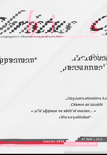 Christus, n° 245. Le développement personnel