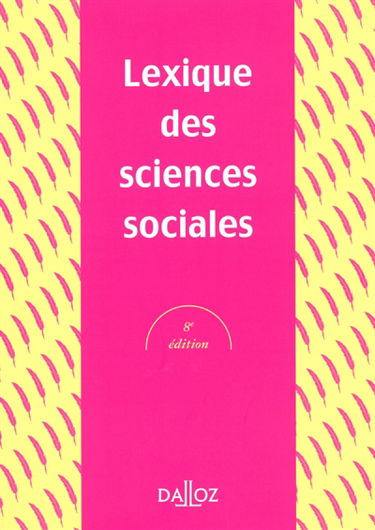 Lexique des sciences sociales