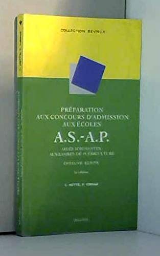 Préparation concours d'admission des écoles d'Aide-soignant-Auxilaire de puériculture, 2e édition