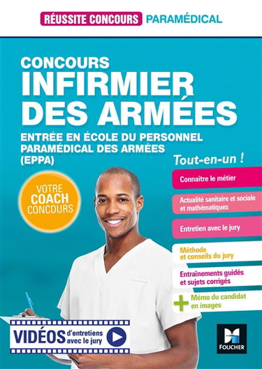 Concours infirmier des armées : entrée en école du personnel paramédical des armées (EPPA) : tout-en-un !