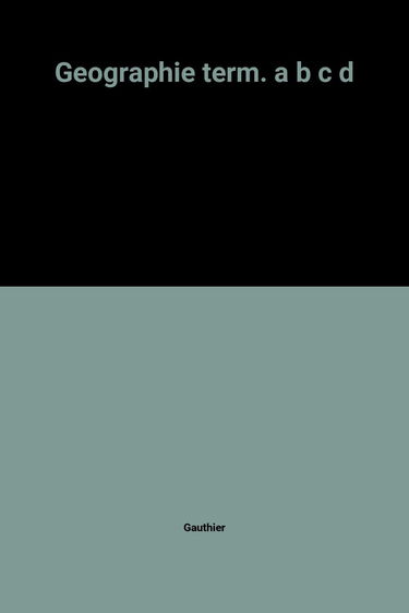 Geographie term. a b c d