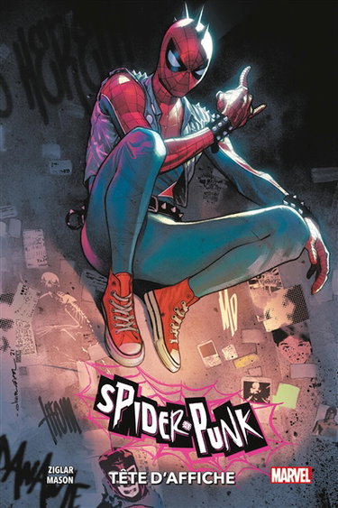 Couverture de Spider-Punk. Tête d'affiche