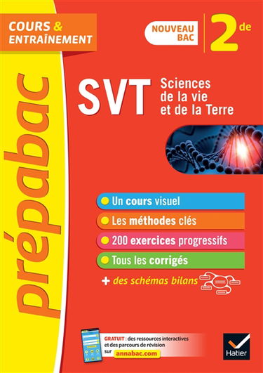 SVT, sciences de la vie et de la Terre 2de : nouveau bac