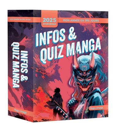 Couverture de Mon année en 365 jours : 2025 : Infos & quiz manga par Collectif