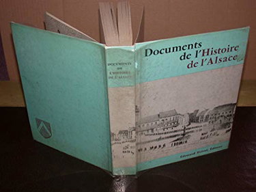 Couverture de Documents de l'histoire de l'Alsace.