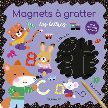 Couverture de Magnets à gratter : les lettres par Mélisande Luthringer
